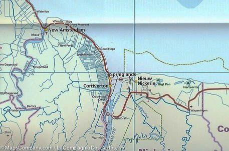 Road map - Guyana, Surinam and French Guiana | Reise Know How