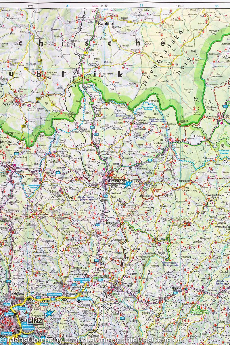 Carte routière - Haute-Autriche | Freytag & Berndt carte routière Freytag & Berndt