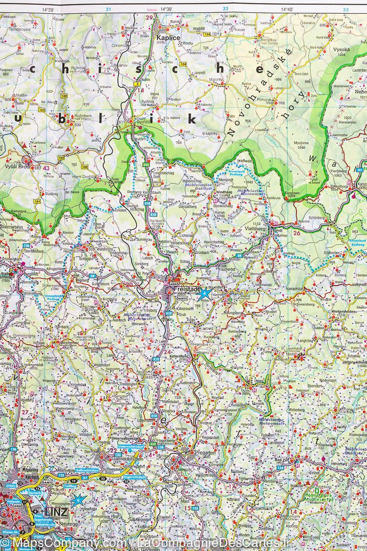 Carte routière - Haute Autriche | Freytag & Berndt carte pliée Freytag & Berndt 