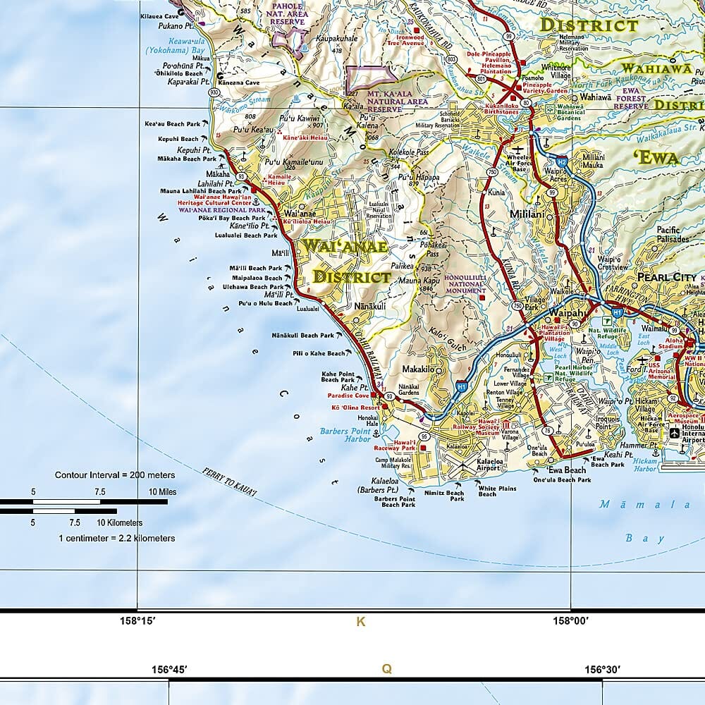 Carte routière - Hawaii | National Geographic carte pliée National Geographic 