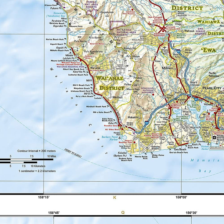 Carte routière - Hawaii | National Geographic carte pliée National Geographic 