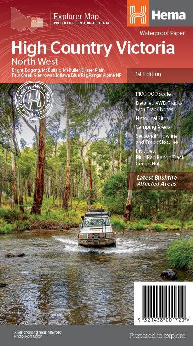 Carte routière - High Country Victoria (Nord-Ouest) | Hema Maps carte routière Hema Maps