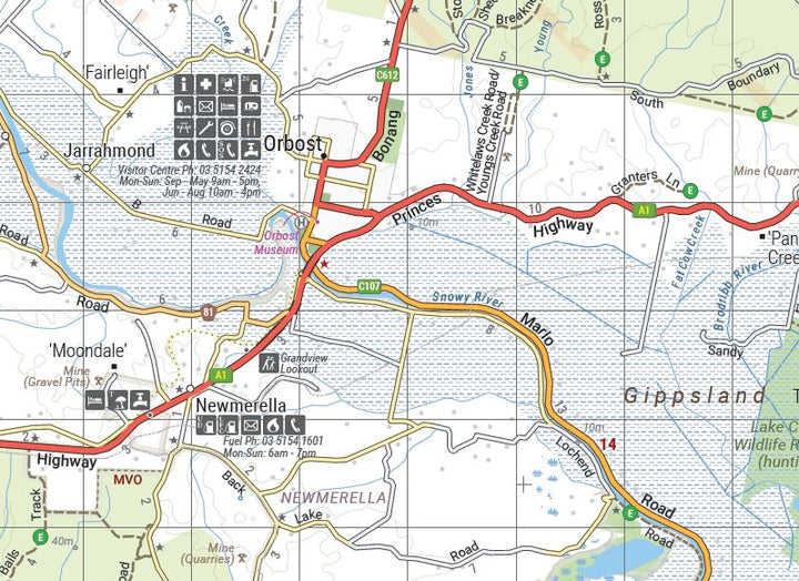 Carte routière - High Country Victoria (Sud-Est) | Hema Maps carte pliée Hema Maps 