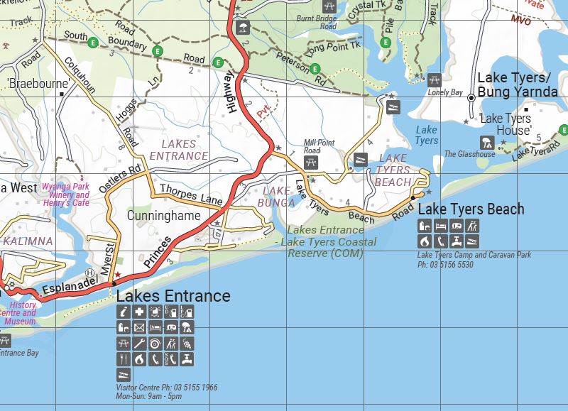 Carte routière - High Country Victoria (Sud-Est) | Hema Maps carte routière Hema Maps