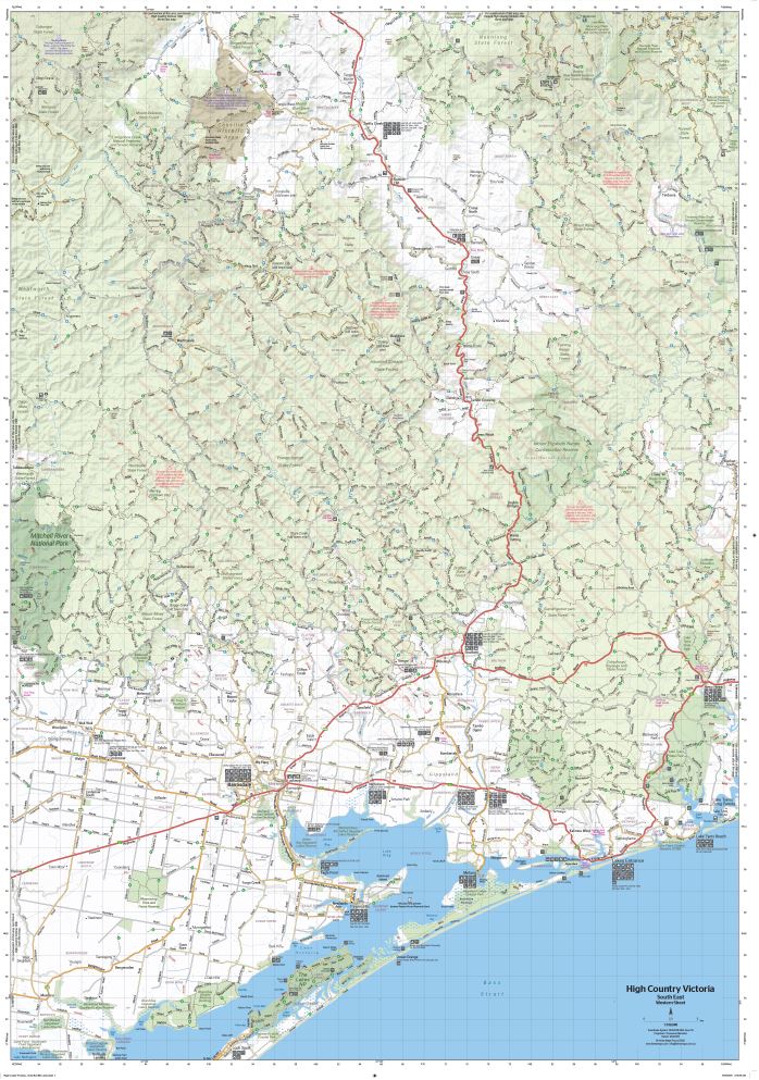 Carte routière - High Country Victoria (Sud-Est) | Hema Maps carte routière Hema Maps