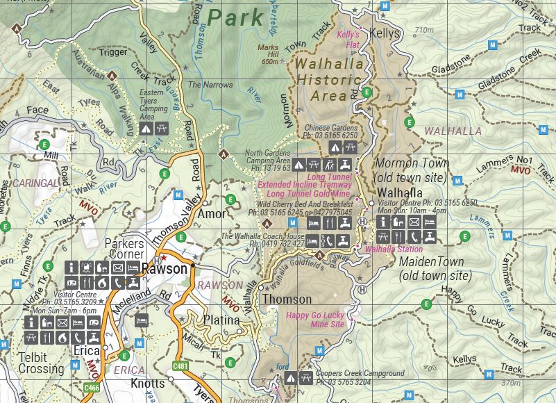 Carte routière - High Country Victoria (Sud-Ouest) | Hema Maps carte pliée Hema Maps 