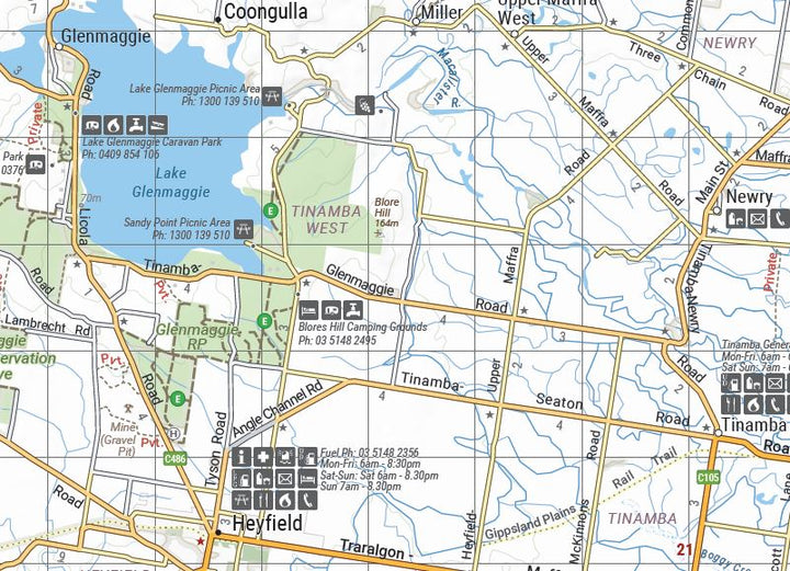 Carte routière - High Country Victoria (Sud-Ouest) | Hema Maps carte pliée Hema Maps 