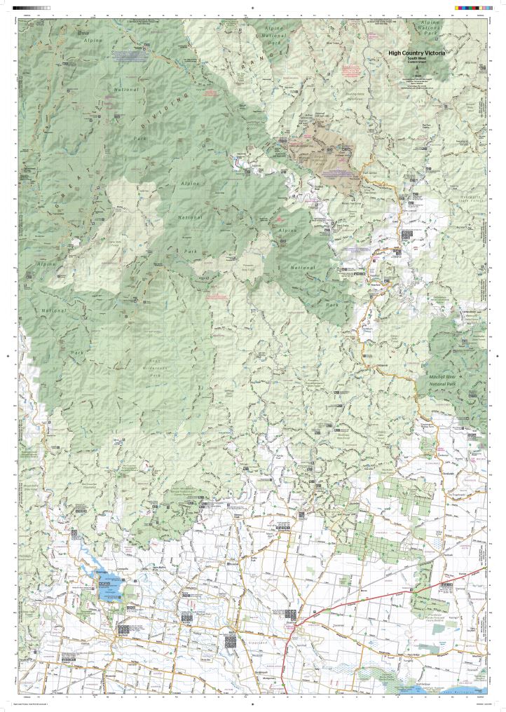 Carte routière - High Country Victoria (Sud-Ouest) | Hema Maps carte routière Hema Maps