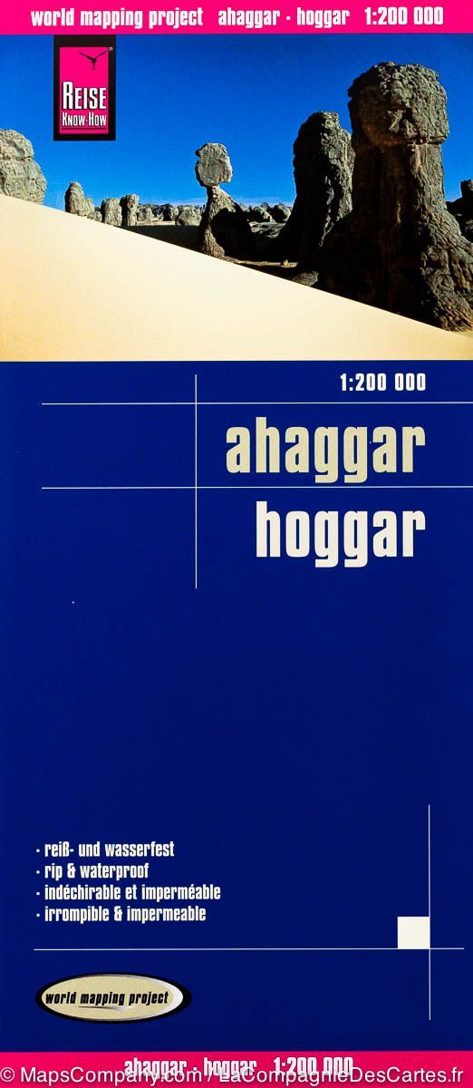 Carte routière - Hoggar (Algérie) | Reise Know How carte routière Reise Know-How