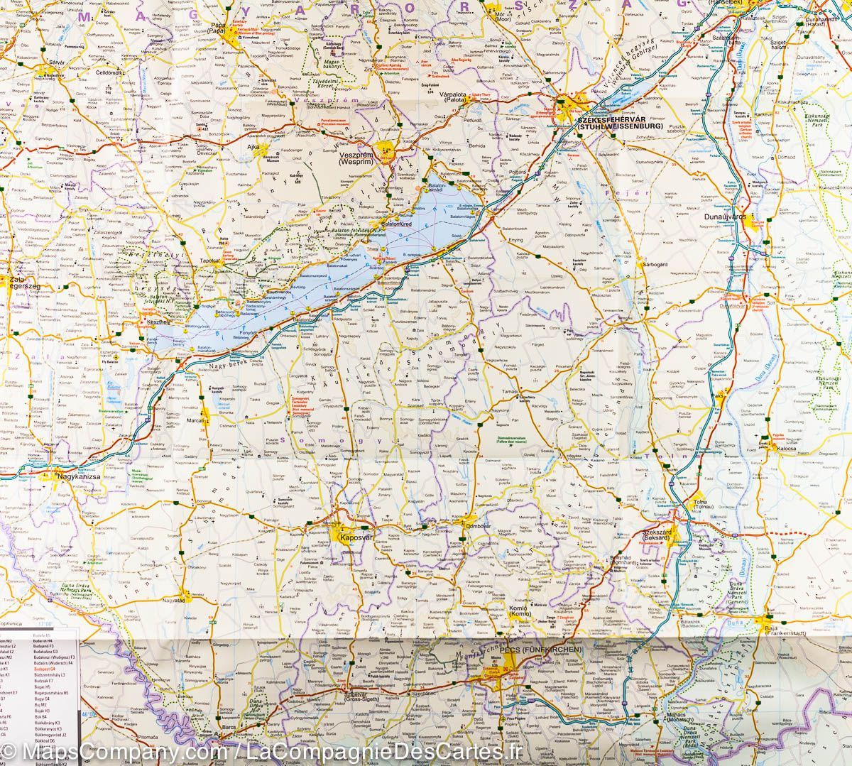 Carte routière - Hongrie | Reise Know How carte routière Reise Know-How