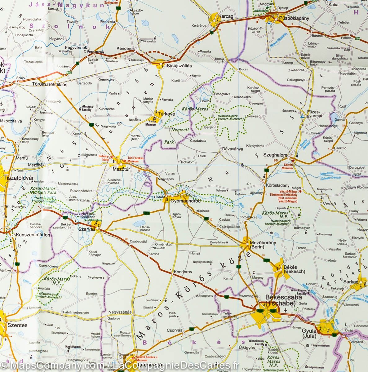 Carte routière - Hongrie | Reise Know How carte routière Reise Know-How