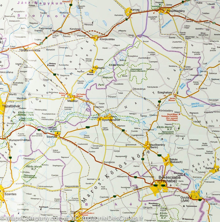 Carte routière - Hongrie | Reise Know How carte routière Reise Know-How