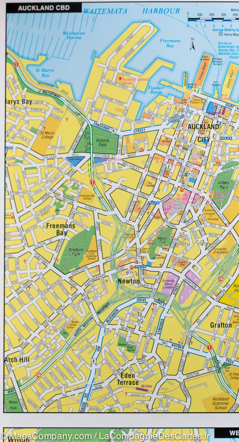 Carte routière de l'Ile du Nord (Nouvelle Zélande) | Hema Maps - La Compagnie des Cartes