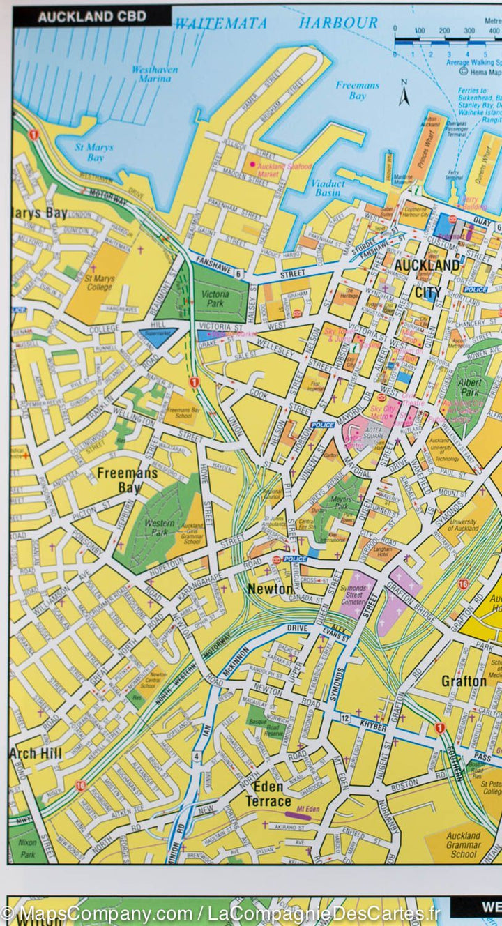 Carte routière de l'Ile du Nord (Nouvelle Zélande) | Hema Maps - La Compagnie des Cartes