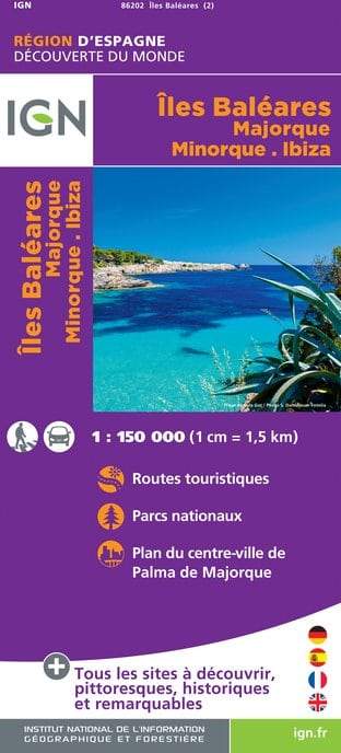 Carte routière - Iles Baléares | IGN carte pliée IGN 