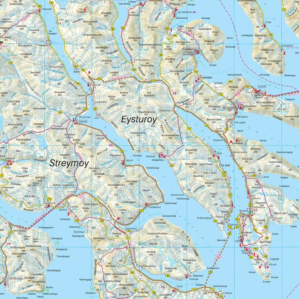 Carte routière - Iles Féroé | Freytag & Berndt carte routière Freytag & Berndt