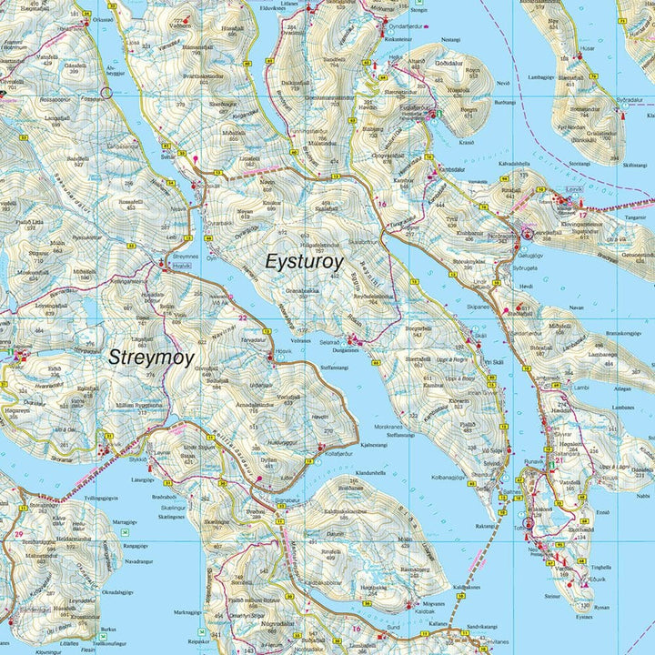Carte routière - Iles Féroé | Freytag & Berndt carte pliée Freytag & Berndt 