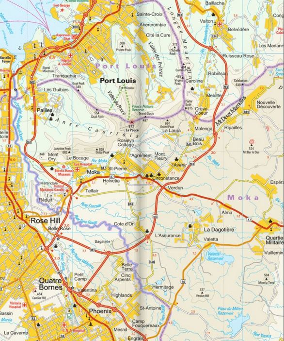 Carte routière - Iles Maurice, Réunion & Rodrigues | Reise Know How carte routière Reise Know-How