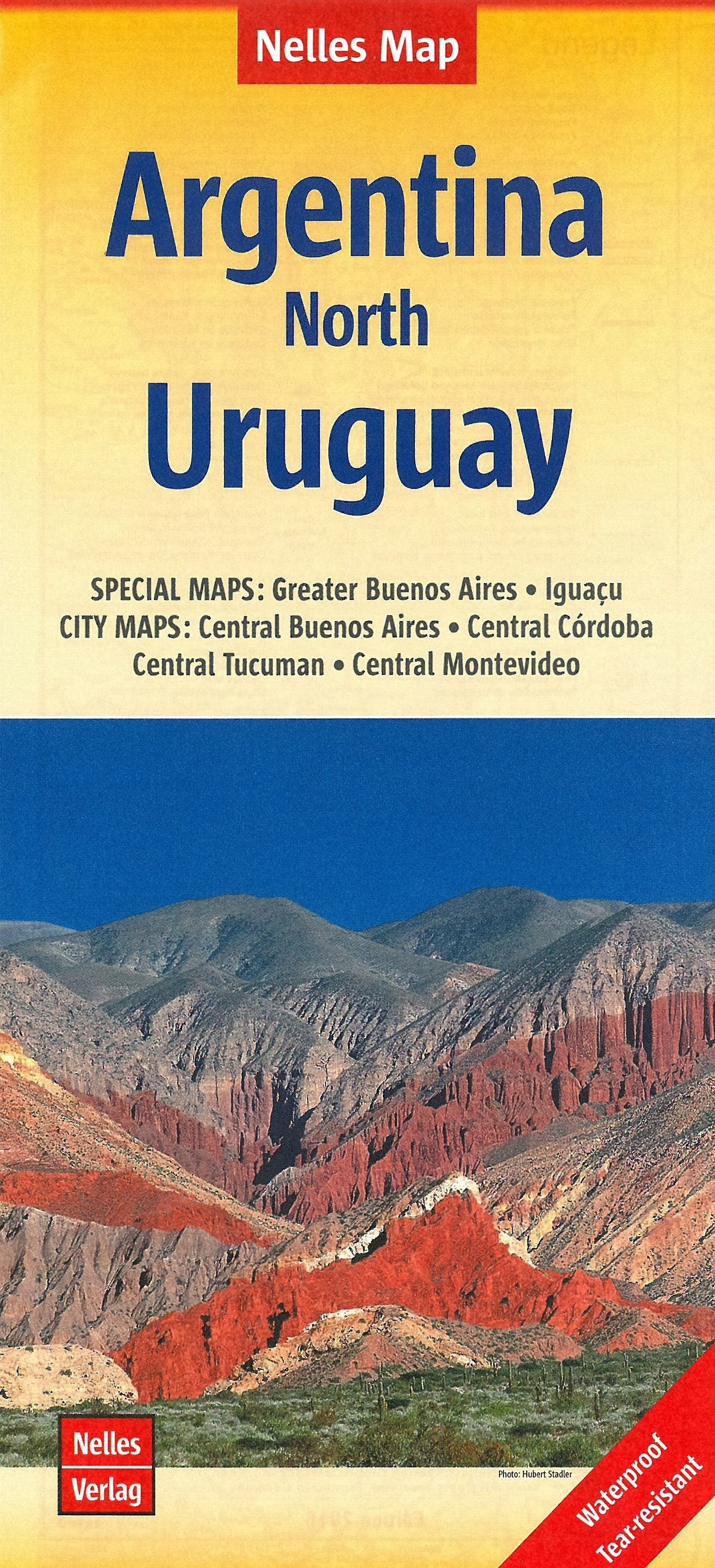 Carte routière imperméable - Argentine Nord & Uruguay | Nelles Map carte routière Nelles Verlag