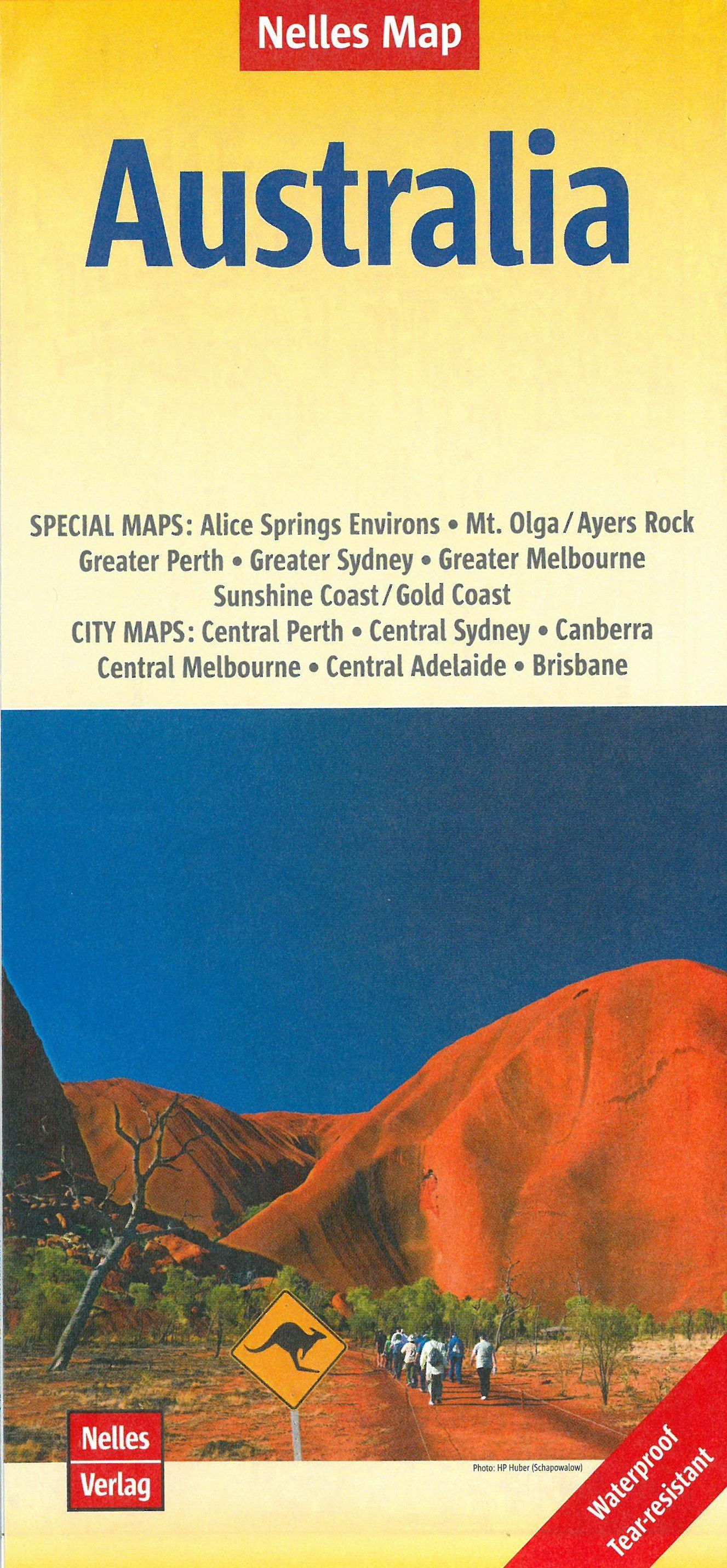 Carte routière imperméable - Australie | Nelles Map carte routière Nelles Verlag
