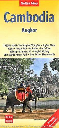 Carte routière imperméable - Cambodge & Plan d'Angkor | Nelles Map carte pliée Nelles Verlag 