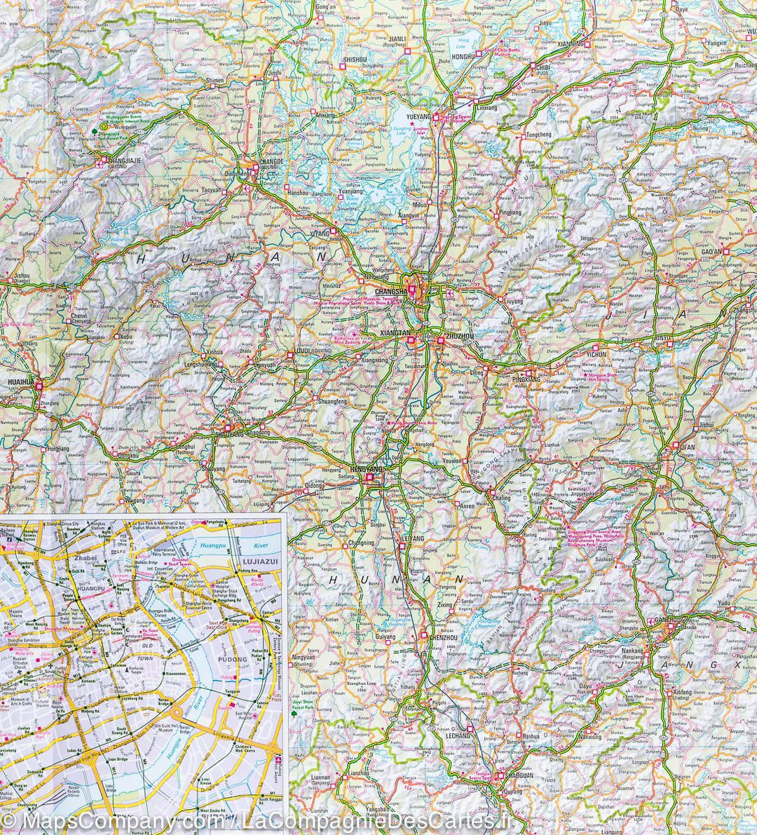 Carte routière imperméable - Chine Sud | Nelles Map carte pliée Nelles Verlag 