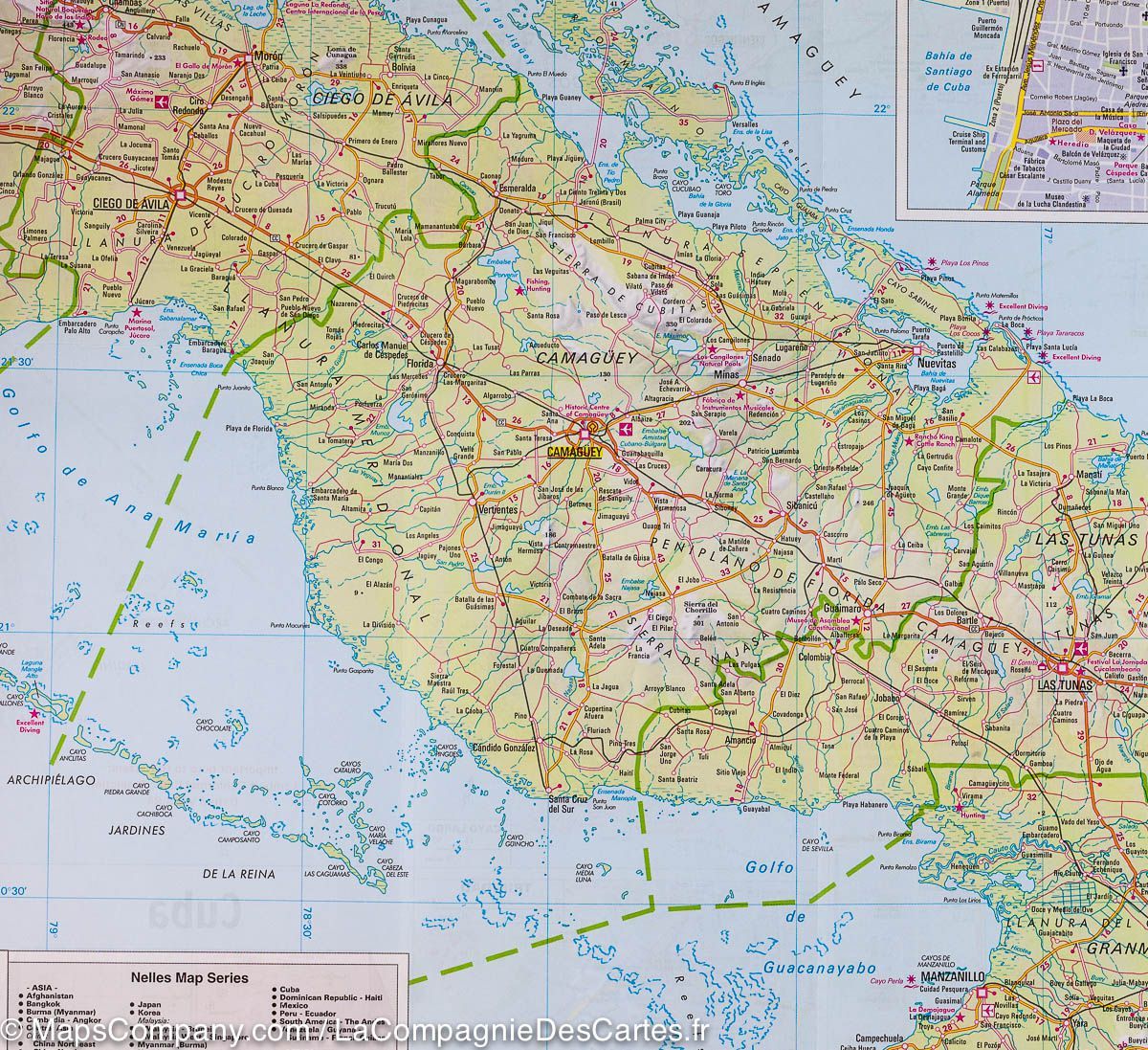 Carte routière imperméable - Cuba | Nelles Map carte routière Nelles Verlag