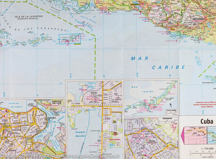 Carte routière imperméable - Cuba | Nelles Map carte pliée Nelles Verlag 