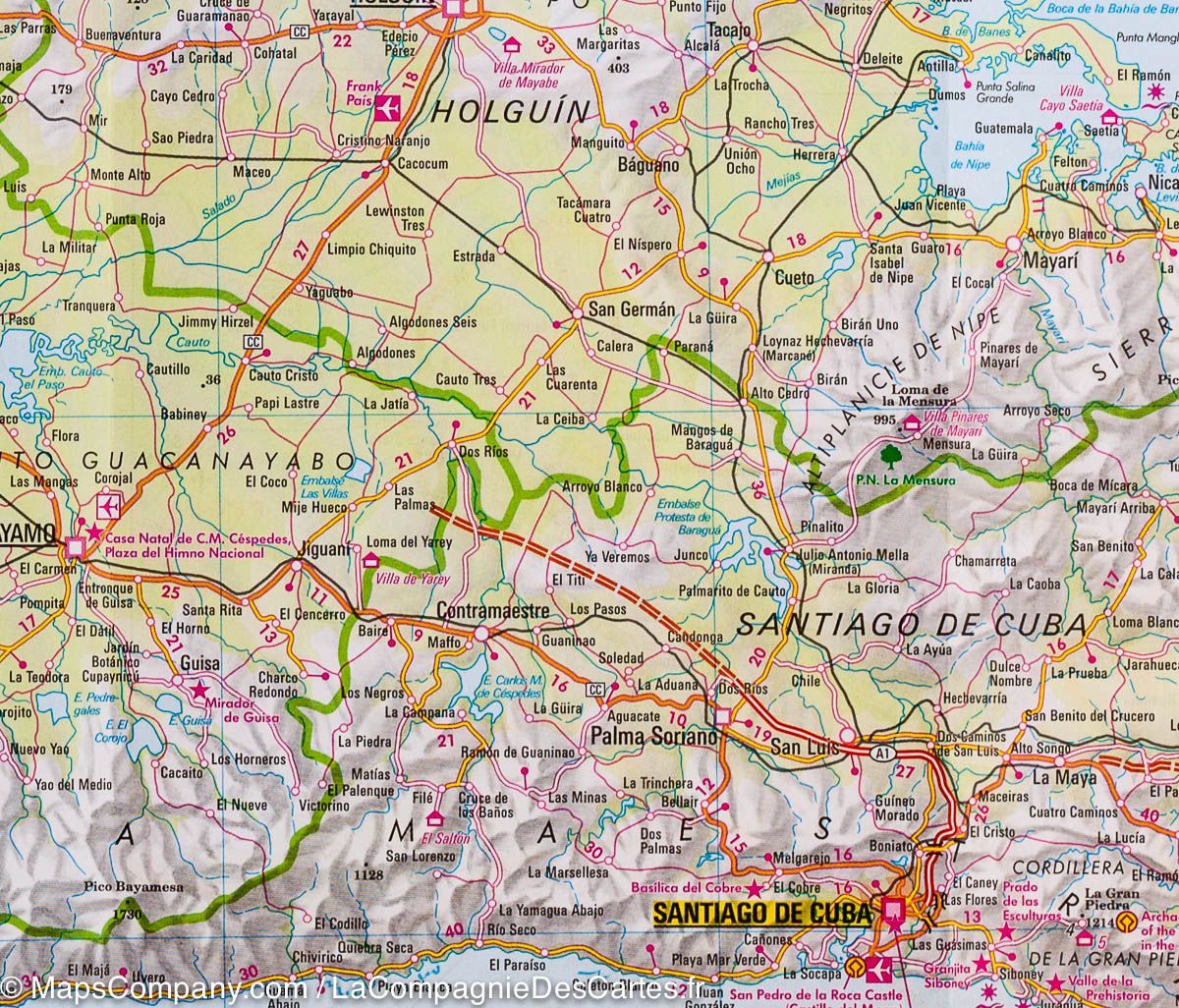 Carte routière imperméable - Cuba | Nelles Map carte routière Nelles Verlag