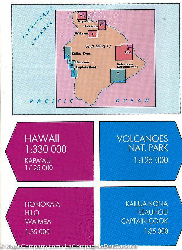 Carte routière imperméable - Grande Ile (Hawaii) | Nelles Map carte routière Nelles Verlag