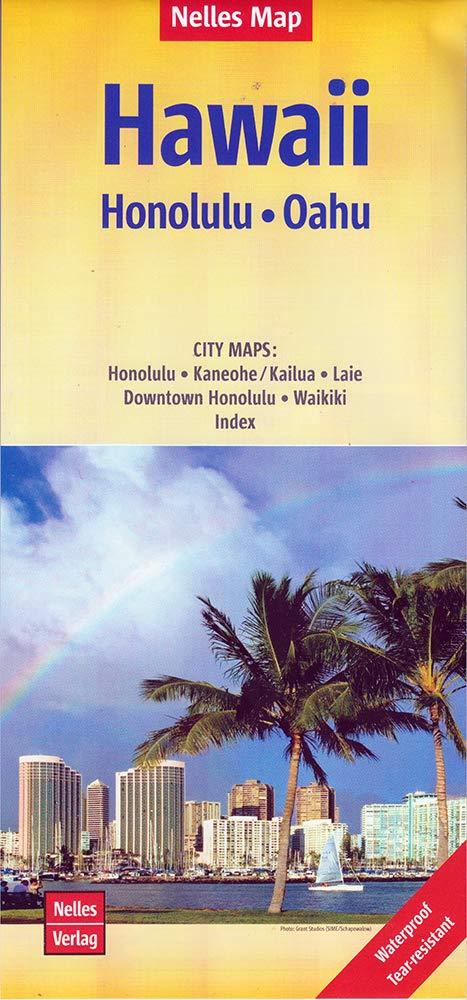 Carte routière imperméable - Honolulu & Oahu (Hawaii) | Nelles Map carte pliée Nelles Verlag 