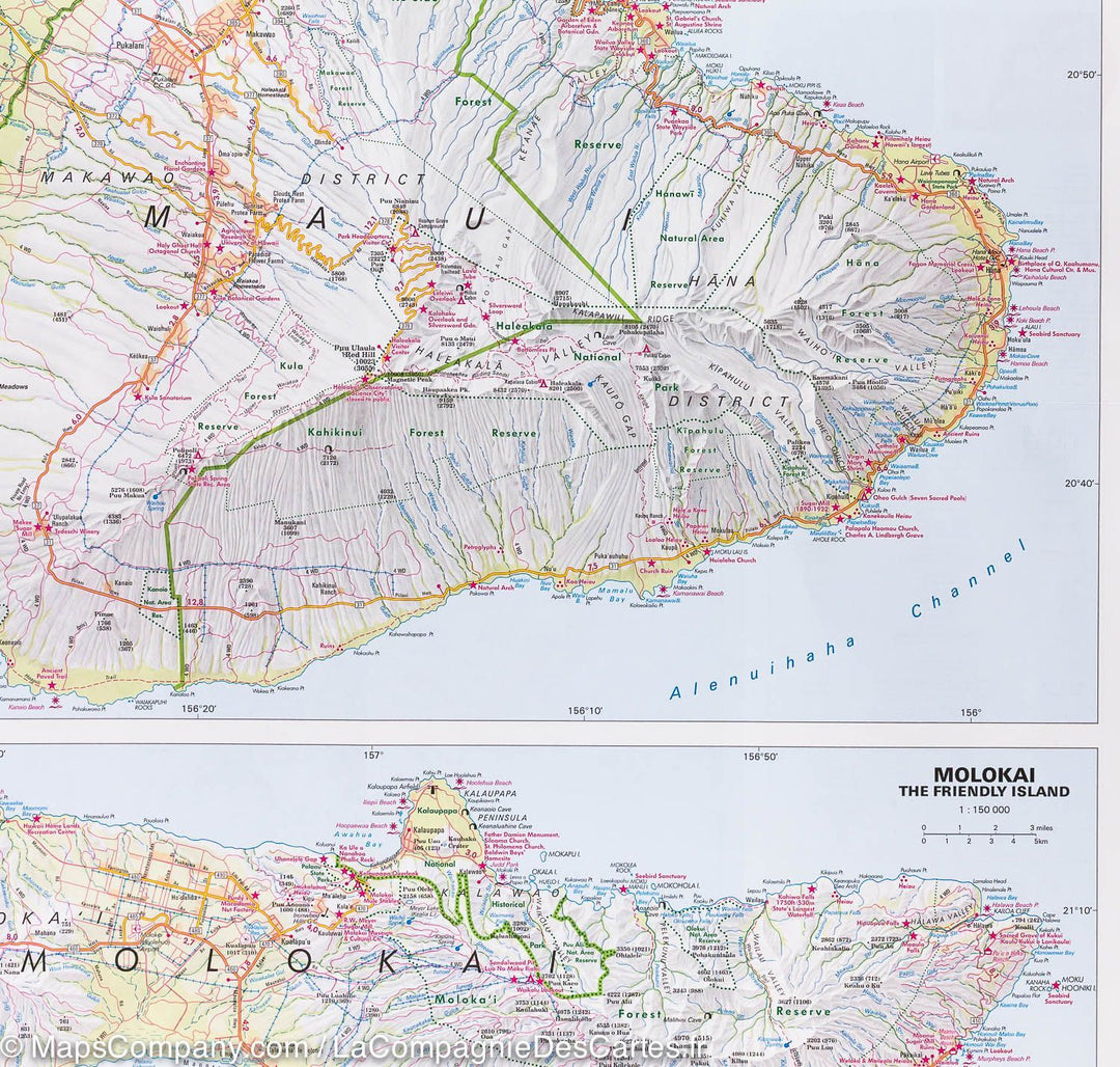 Carte routière imperméable - Iles Hawaii | Nelles Map carte pliée Nelles Verlag 
