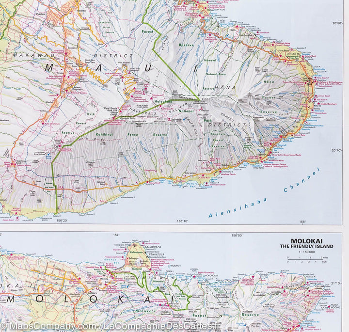Carte routière imperméable - Iles Hawaii | Nelles Map carte pliée Nelles Verlag 