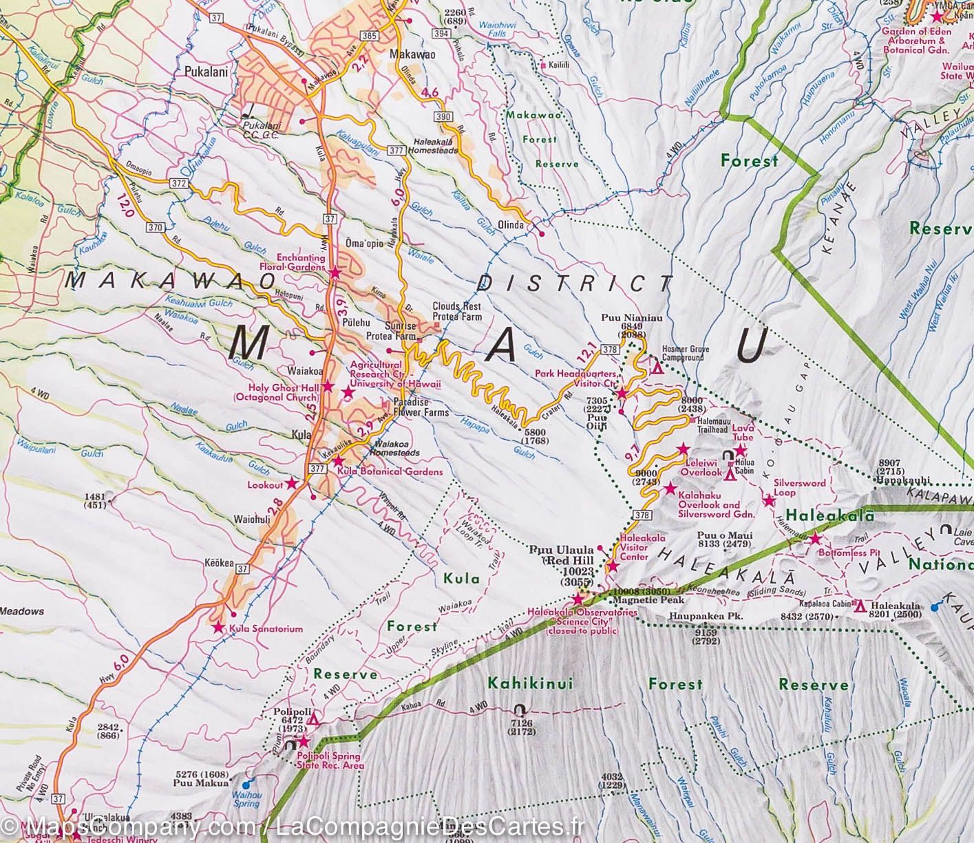 Carte routière imperméable - Iles Hawaii | Nelles Map carte routière Nelles Verlag