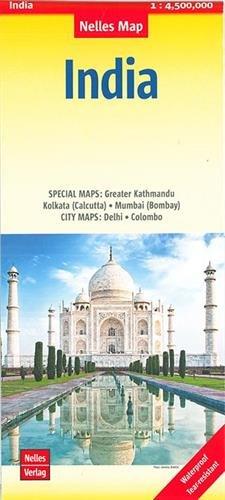 Carte routière imperméable - Inde | Nelles Map carte routière Nelles Verlag