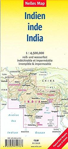 Carte routière imperméable - Inde | Nelles Map carte routière Nelles Verlag
