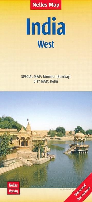 Carte routière imperméable - Inde Ouest | Nelles Map carte routière Nelles Verlag