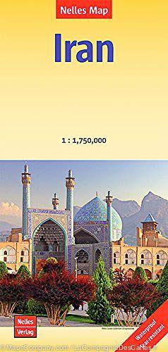 Carte routière imperméable - Iran | Nelles Map carte pliée Nelles Verlag 