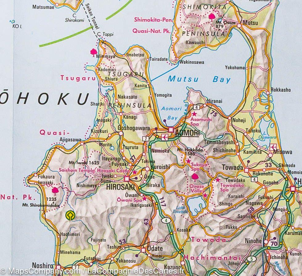 Carte routière imperméable - Japon | Nelles Map carte pliée Nelles Verlag 