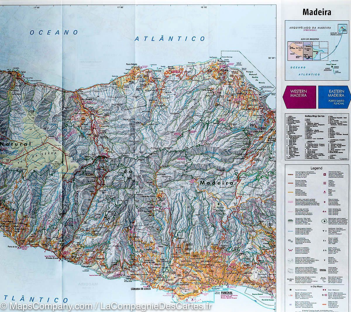 Carte routière imperméable - Madère | Nelles Map carte routière Nelles Verlag