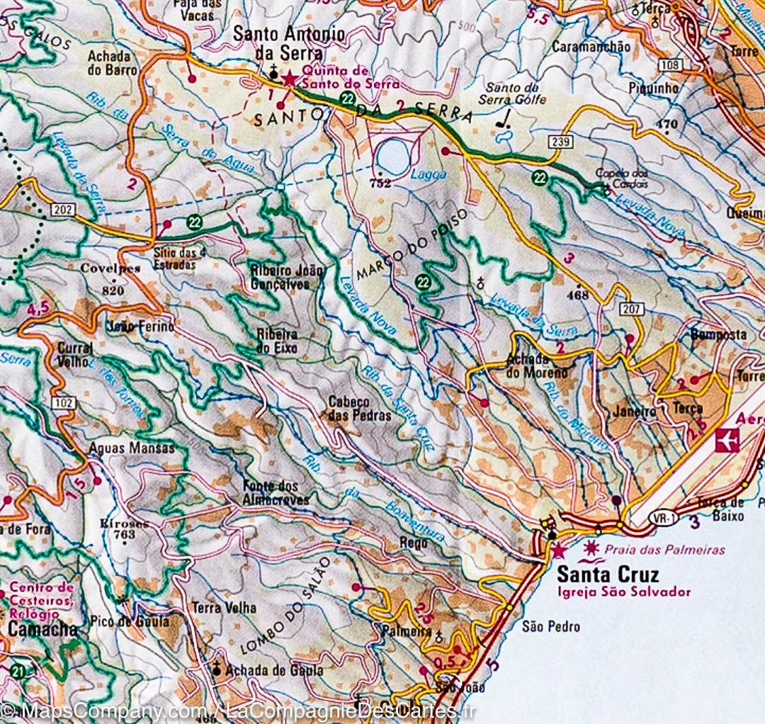 Carte routière imperméable - Madère | Nelles Map carte pliée Nelles Verlag 