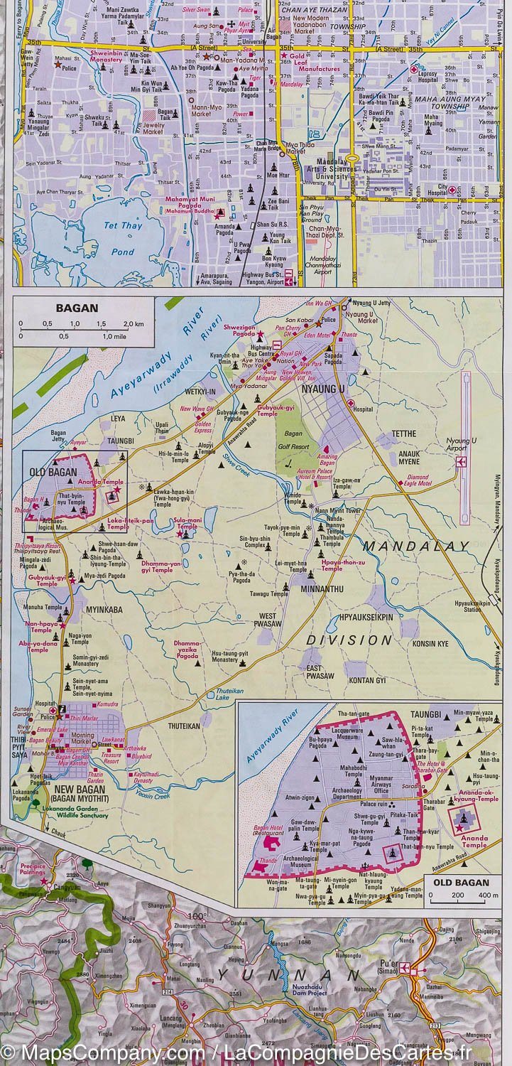 Carte routière imperméable - Myanmar (Birmanie) | Nelles Map carte pliée Nelles Verlag 