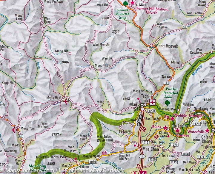 Carte routière imperméable - Myanmar (Birmanie) | Nelles Map carte pliée Nelles Verlag 
