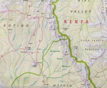 Carte routière imperméable - Ouganda | Nelles Map carte pliée Nelles Verlag 