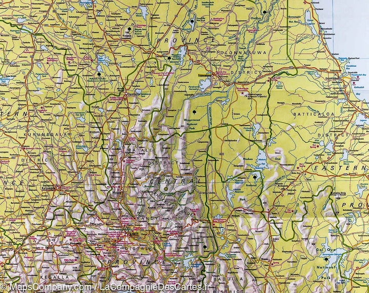 Carte routière imperméable - Sri Lanka | Nelles Map carte pliée Nelles Verlag 
