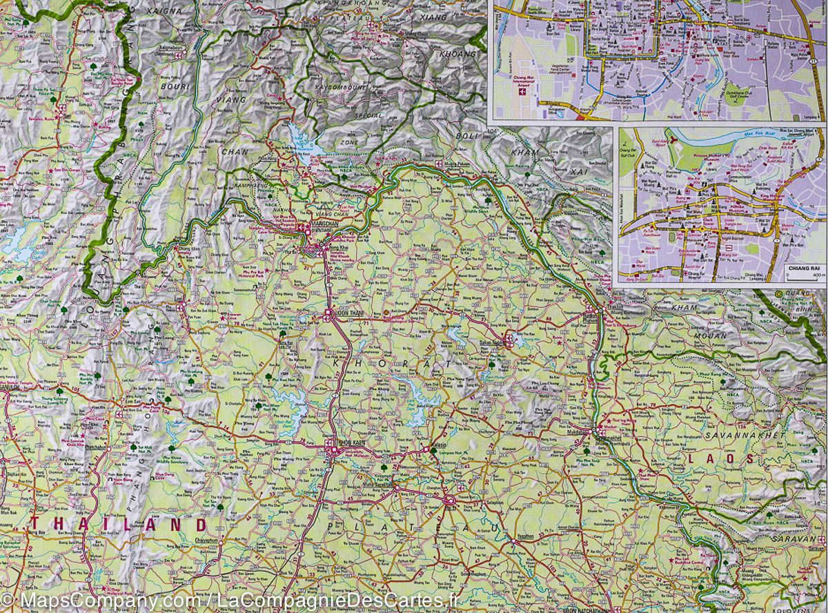 Carte routière imperméable - Thaïlande | Nelles Map carte routière Nelles Verlag