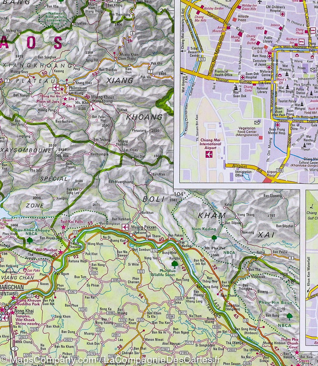 Carte de la Thaïlande | Nelles Map - La Compagnie des Cartes