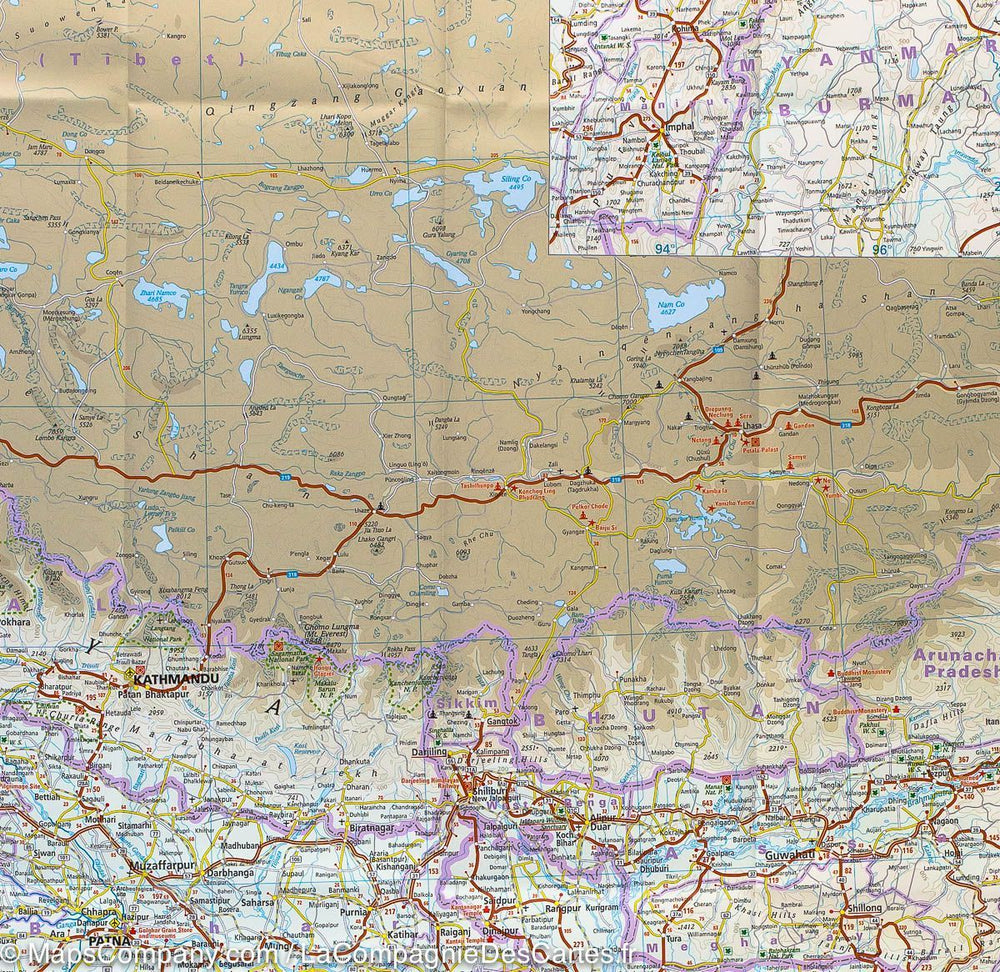 Carte routière - Inde, Népal & Sri Lanka | Reise Know How carte pliée Reise Know-How 