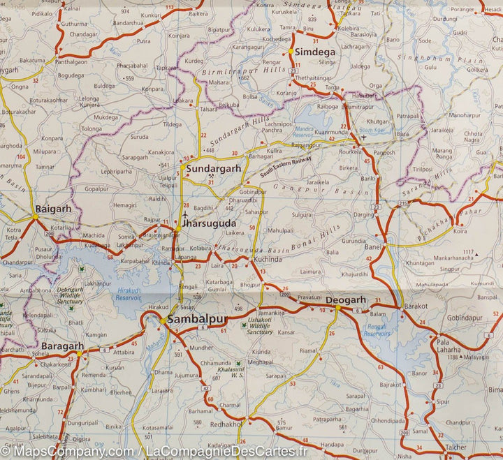 Carte routière - Inde Nord-est | Reise Know How carte pliée Reise Know-How 
