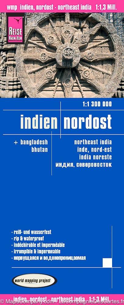 Carte routière - Inde Nord-est | Reise Know How carte pliée Reise Know-How 